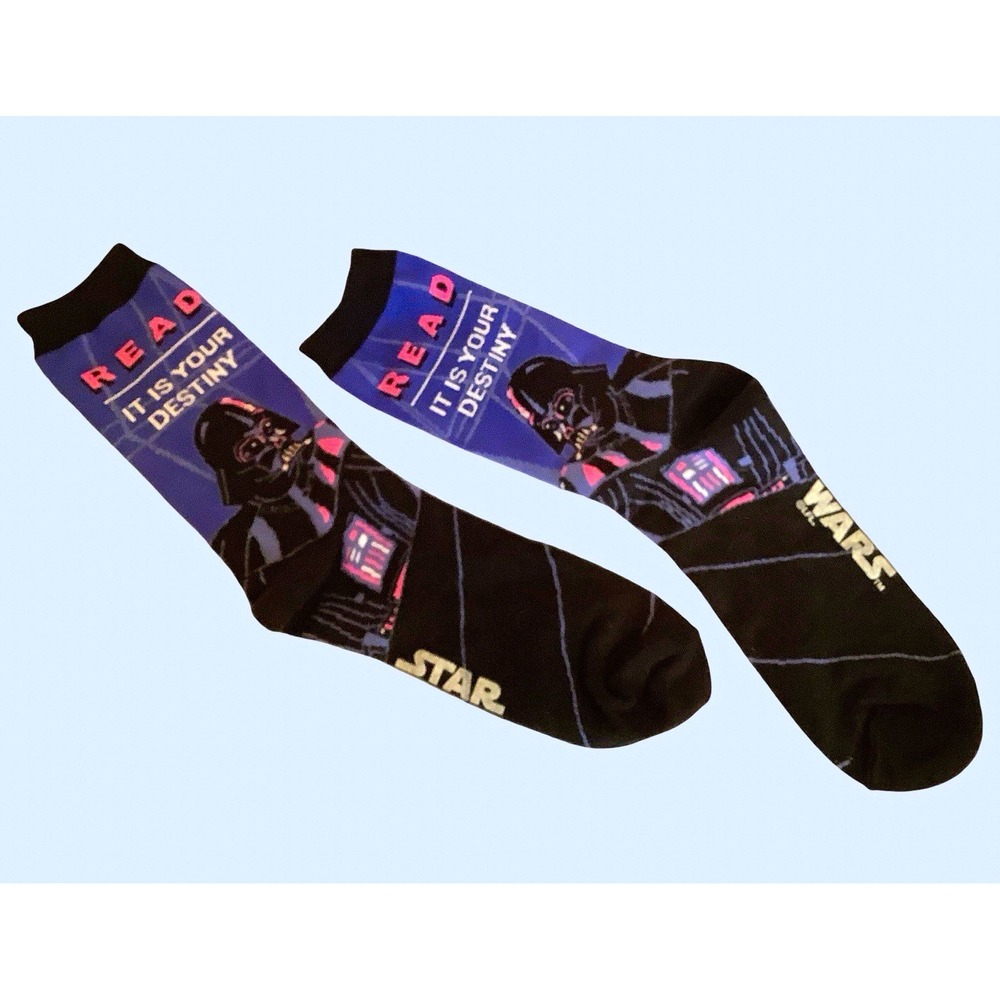 Star Wars Darth Vader Low Cut Novelty Socks Graphic Print Cotton 1 Pair Black